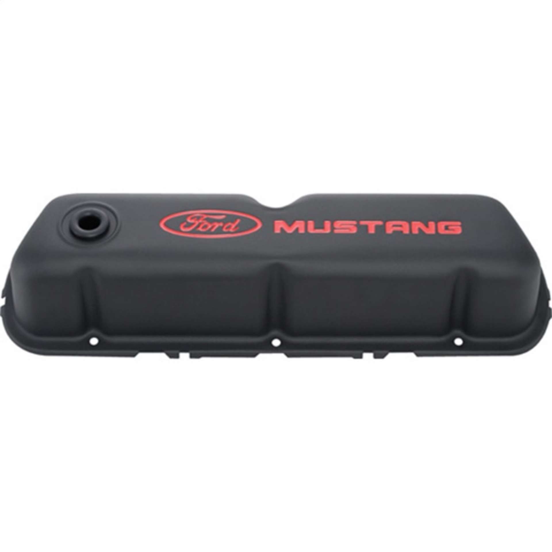 Picture of Ford Mustang Logo Black Crinkle Valve Cover