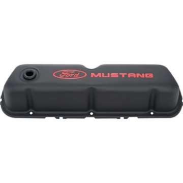 Picture of Ford Mustang Logo Black Crinkle Valve Cover