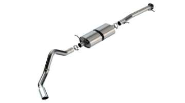 Picture of Borla 20-22 Chevrolet-GMC Silverado-Sierra 6-6L T-304 SS Cat-Back S-Type Exhaust - Brushed