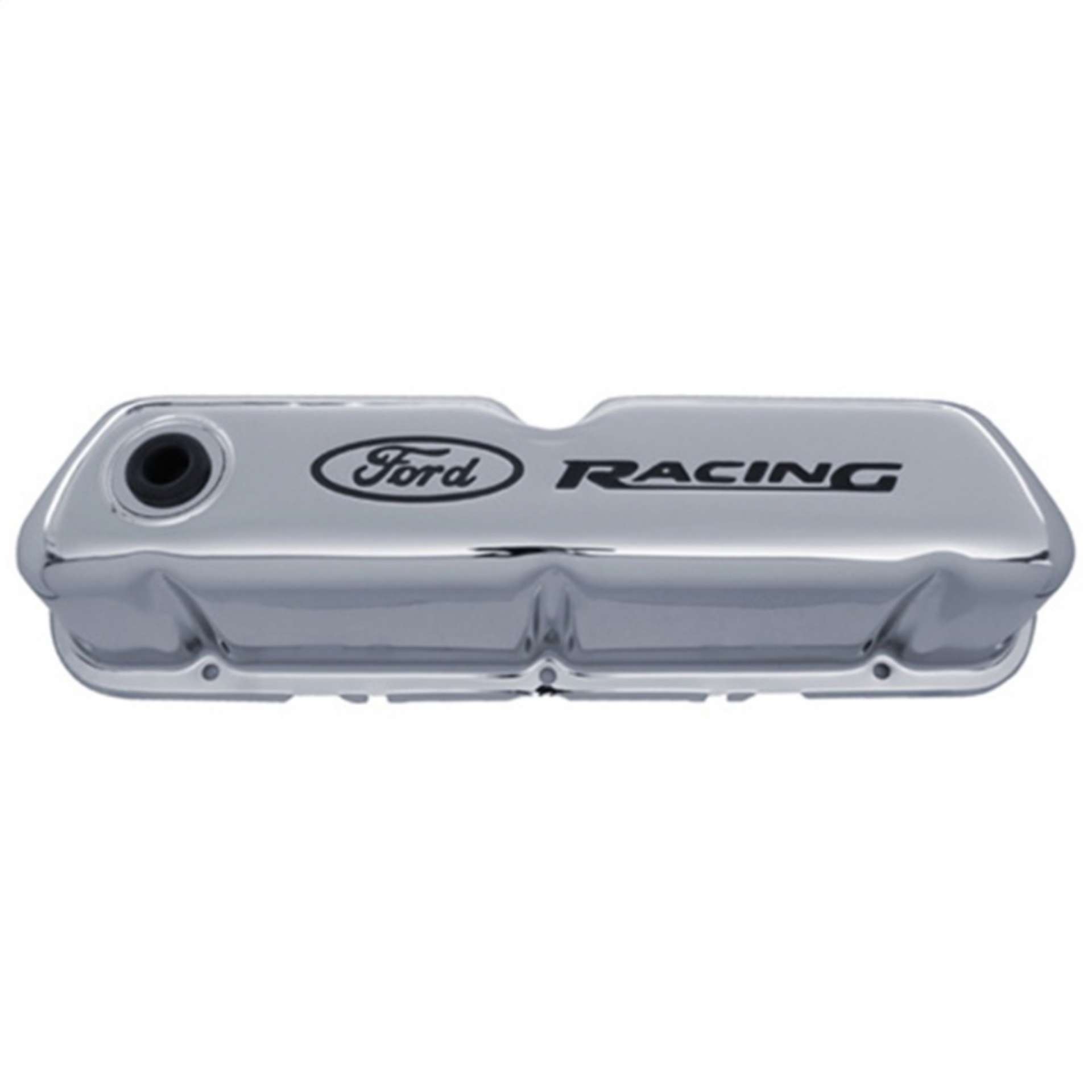 Picture of Ford Racing Logo Stamped Steel Valve Covers - Chrome