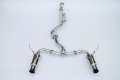 Picture of Invidia 2022+ Subaru WRX N1 Twin Outlet Single Layer Tip Cat-Back Exhaust