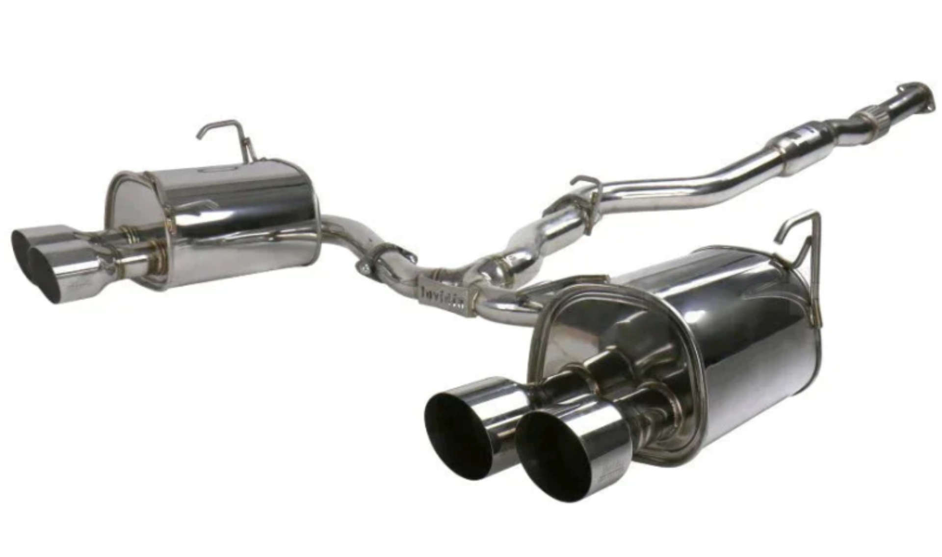 Picture of Invidia 2022+ Subaru WRX Q300 Single Layer Stainless Steel Quad Tip Cat-Back Exhaust