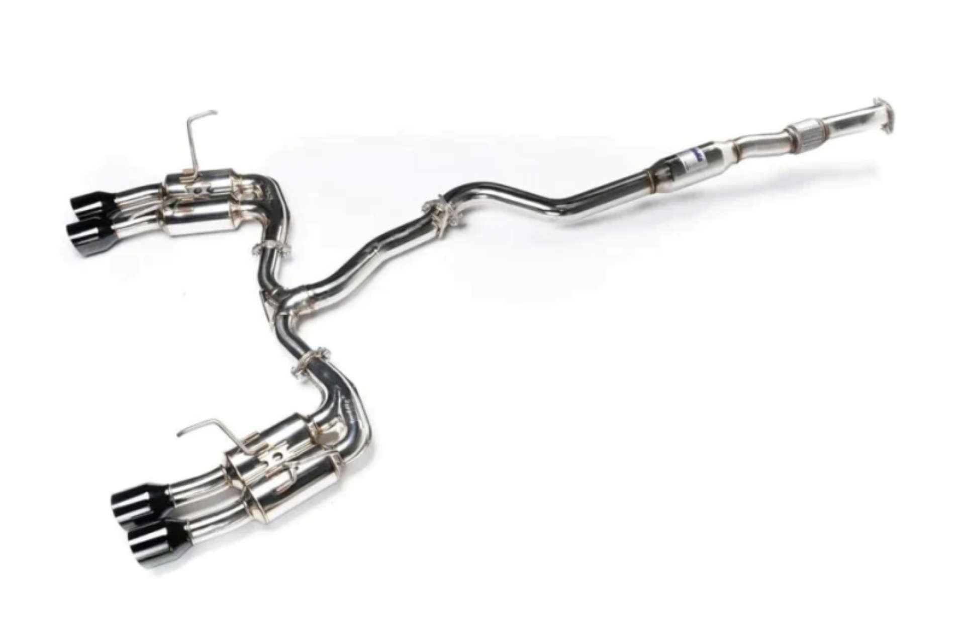 Picture of Invidia 2022+ Subaru WRX Gemini Single Layer Quad Black Tip Cat-Back Exhaust