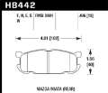 Picture of Hawk 01-03 Mazda Miata 1-8L Base Pads Only Rear ER-1 Brake Pads