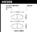 Picture of Hawk 02-03 Acura CL 3-2L Base OE Incl-Shims Front ER-1 Brake Pads