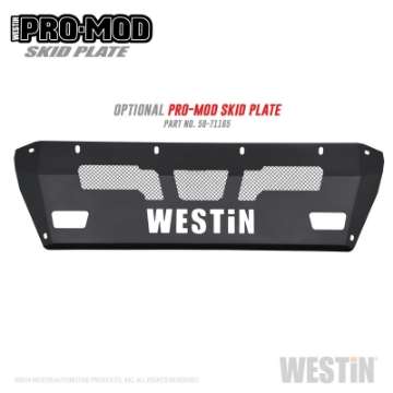 Picture of Westin 15-19 Chevrolet Silverado 2500-3500 Pro-Mod Front Bumper - Textured Black