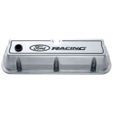 Picture of Ford Racing Logo Die-Cast Black Valve Covers Polished