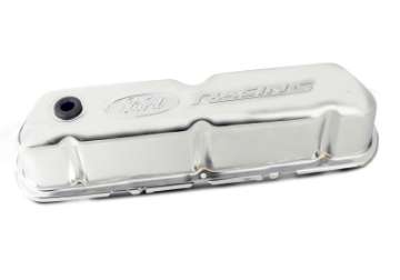 Picture of Ford Racing Embosses Logo Stamped Steel Valve Cover Chrome