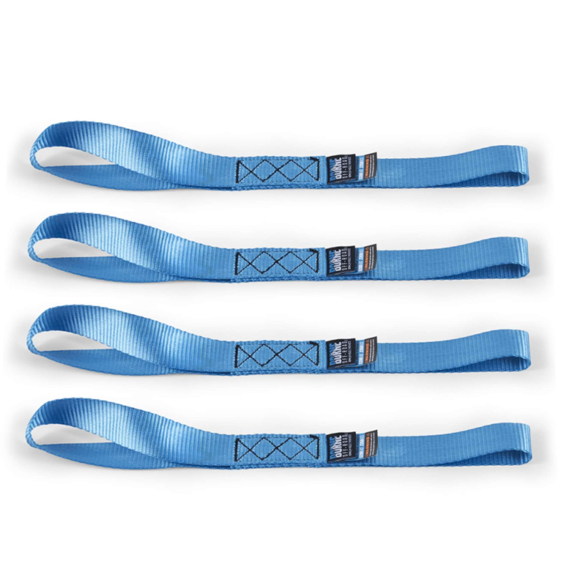 Picture of Mishimoto Heavy-Duty Ratchet Tie-Down Kit 4-Pack - Blue