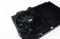 Picture of CSF 96-07 Mitsubishi Evo 4-5-6-7-8-9 Full-Slim Radiator w-12in Fan & Shroud--16AN - Black