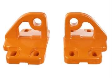 Picture of Ford Racing 2021+ Bronco Front Bumper Tow Hooks - Orange Pair