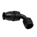 Picture of DeatschWerks 8AN Female Swivel 90-Degree Hose End PTFE Incl 1 Olive Insert - Anodized Matte Black