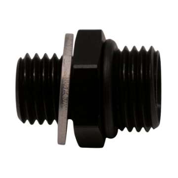 Picture of DeatschWerks 6AN ORB Male to M12 X 1-5 Metric Male Incl O-Ring and Washer - Anodized Matte Black