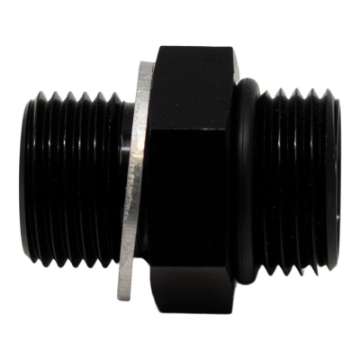 Picture of DeatschWerks 6AN ORB Male to M14 X 1-5 Metric Male Incl O-Ring and Washer - Anodized Matte Black