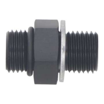 Picture of DeatschWerks 6AN ORB Male to M14 X 1-5 Metric Male Incl O-Ring and Washer - Anodized Matte Black