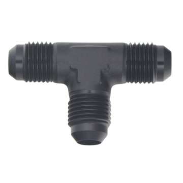 Picture of DeatschWerks 6AN Male Flare to 6AN Male Flare to 6AN Male Flare Tee Fitting - Anodized Matte Black