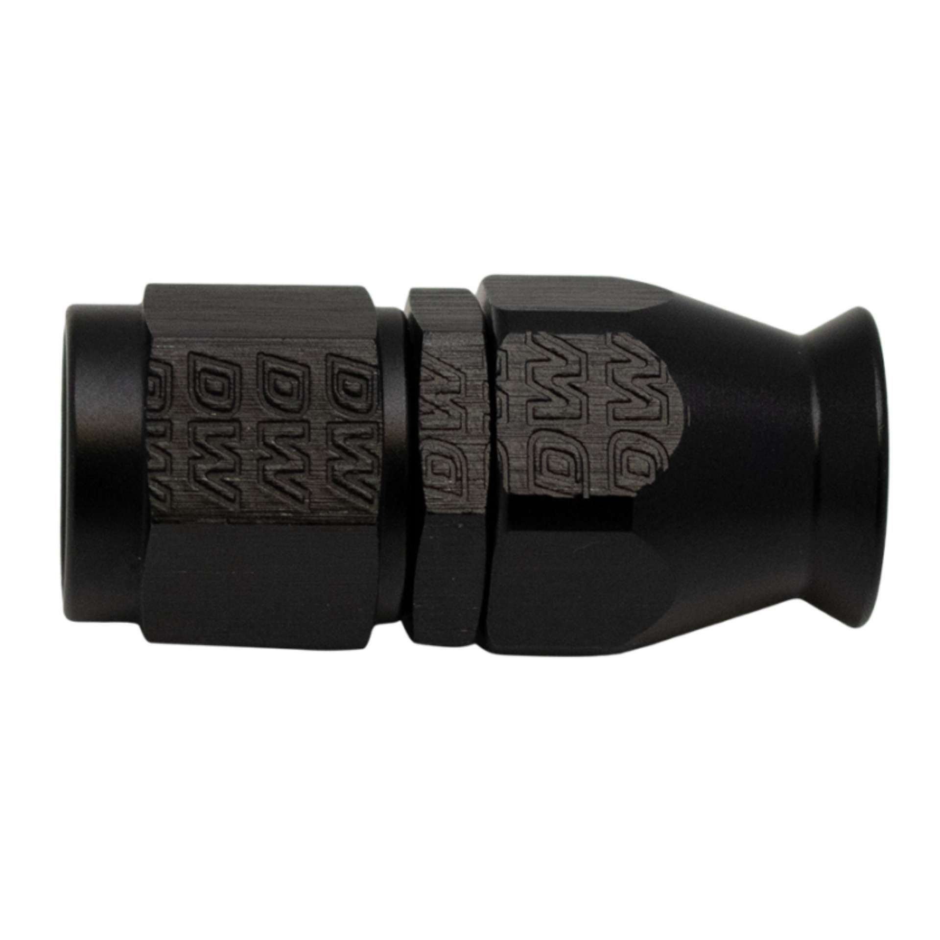 Picture of DeatschWerks 6AN Female Swivel Straight Hose End PTFE Incl 1 Olive Insert - Anodized Matte Black