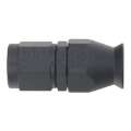 Picture of DeatschWerks 6AN Female Swivel Straight Hose End PTFE Incl 1 Olive Insert - Anodized Matte Black