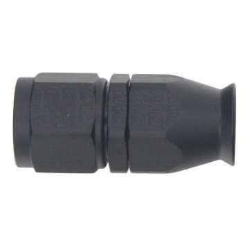 Picture of DeatschWerks 8AN Female Swivel Straight Hose End PTFE Incl 1 Olive Insert - Anodized Matte Black