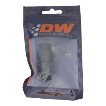 Picture of DeatschWerks 8AN Female Swivel Straight Hose End PTFE Incl 1 Olive Insert - Anodized Matte Black