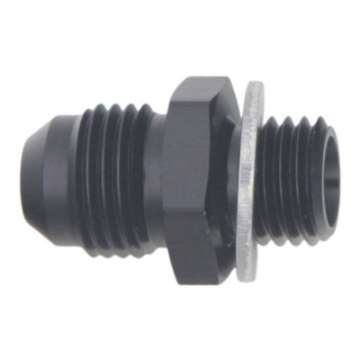 Picture of DeatschWerks 6AN Male Flare to M12 X 1-5 Male Metric Adapter Incl Washer - Anodized Matte Black