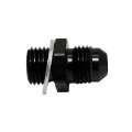 Picture of DeatschWerks 6AN Male Flare to M14 X 1-5 Male Metric Adapter Incl Washer - Anodized Matte Black