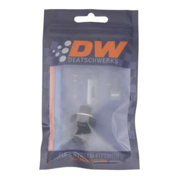 Picture of DeatschWerks 8AN Male Flare to M12 X 1-5 Male Metric Adapter Incl Washer - Anodized Matte Black