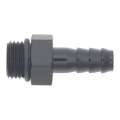 Picture of DeatschWerks 6AN ORB Male to 5-16in Male Triple Barb Fitting Incl O-Ring - Anodized Matte Black