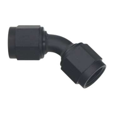 Picture of DeatschWerks 6AN Flare Female Swivel 45-Degree to 6AN Flare Female Swivel - Anodized Matte Black