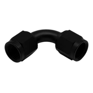 Picture of DeatschWerks 6AN Flare Female Swivel 90-Degree to 6AN Flare Female Swivel - Anodized Matte Black