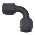 Picture of DeatschWerks 6AN Flare Female Swivel 90-Degree to 6AN Flare Female Swivel - Anodized Matte Black