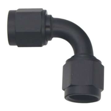 Picture of DeatschWerks 6AN Flare Female Swivel 90-Degree to 6AN Flare Female Swivel - Anodized Matte Black