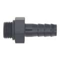 Picture of DeatschWerks 6AN ORB Male to 3-8in Male Triple Barb Fitting Incl O-Ring - Anodized Matte Black