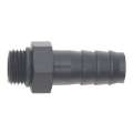 Picture of DeatschWerks 6AN ORB Male to 1-2in Male Triple Barb Fitting Incl O-Ring - Anodized Matte Black