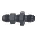 Picture of DeatschWerks 6AN Male Flare to 6AN Male Flare Bulkhead Adapter Incl Nut - Anodized Matte Black