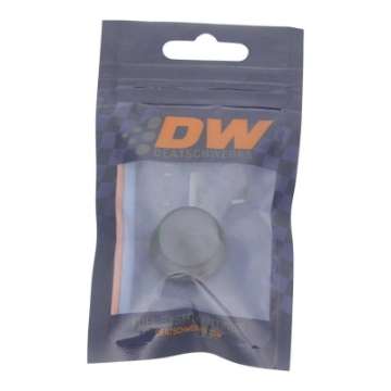 Picture of DeatschWerks 8AN ORB Male Plug Low Profile Internal Allen-Hex Incl O-Ring Anodized Matte Black