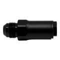 Picture of DeatschWerks 8AN Male Flare to 1-2in Ford Male EFI Quick Connect Adapter - Anodized Matte Black