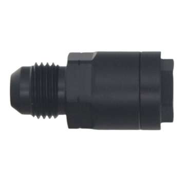 Picture of DeatschWerks 6AN Male Flare to 5-16in Female EFI Quick Connect Adapter - Anodized Matte Black