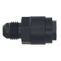 Picture of DeatschWerks 6AN Male Flare to 1-4in Female EFI Quick Connect Adapter - Anodized Matte Black