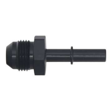 Picture of DeatschWerks 8AN Male Flare to 5-16in Male EFI Quick Connect Adapter - Anodized Matte Black