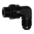 Picture of DeatschWerks 8AN ORB Male Swivel to 8AN Male Flare 90-Degree Fitting - Anodized Matte Black