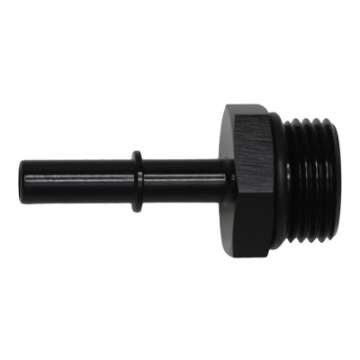 Picture of DeatschWerks 10AN ORB Male to 5-16in Male EFI Quick Connect Adapter - Anodized Matte Black