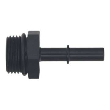 Picture of DeatschWerks 10AN ORB Male to 5-16in Male EFI Quick Connect Adapter - Anodized Matte Black