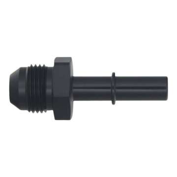 Picture of DeatschWerks 8AN Male Flare to 3-8in Male EFI Quick Connect Adapter - Anodized Matte Black