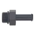 Picture of DeatschWerks 6AN ORB Male to 5-16in Male Barb Fitting Incl O-Ring - Anodized Matte Black