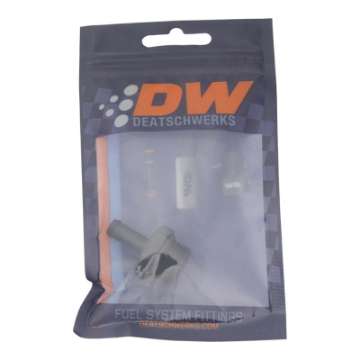 Picture of DeatschWerks 8AN ORB Male to 5-16in Male Barb Fitting Incl O-Ring - Anodized Matte Black