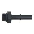 Picture of DeatschWerks 6AN ORB Male to 5-16in Male EFI Quick Connect Adapter - Anodized Matte Black