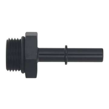 Picture of DeatschWerks 8AN ORB Male to 5-16in Male EFI Quick Connect Adapter - Anodized Matte Black