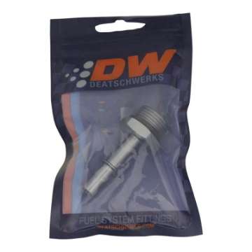 Picture of DeatschWerks 10AN ORB Male to 3-8in Male EFI Quick Connect Adapter - Anodized DW Titanium