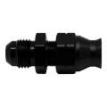 Picture of DeatschWerks 6AN Male Flare to 5-16in Hardline Compression Adapter - Anodized Matte Black